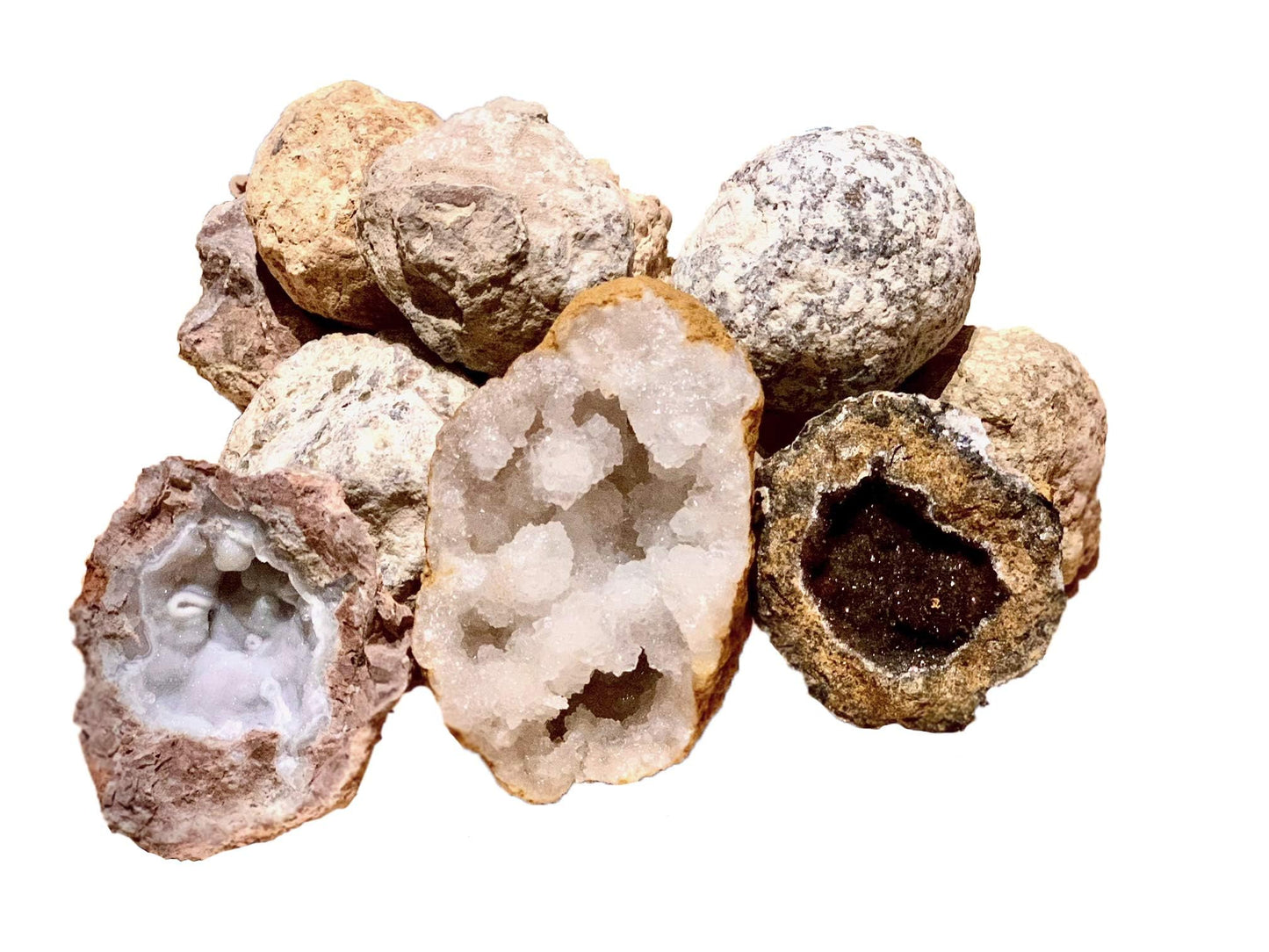 Large Size Break Open Geodes Kit 12 Whole Geodes By Ancient Treasure Adventures