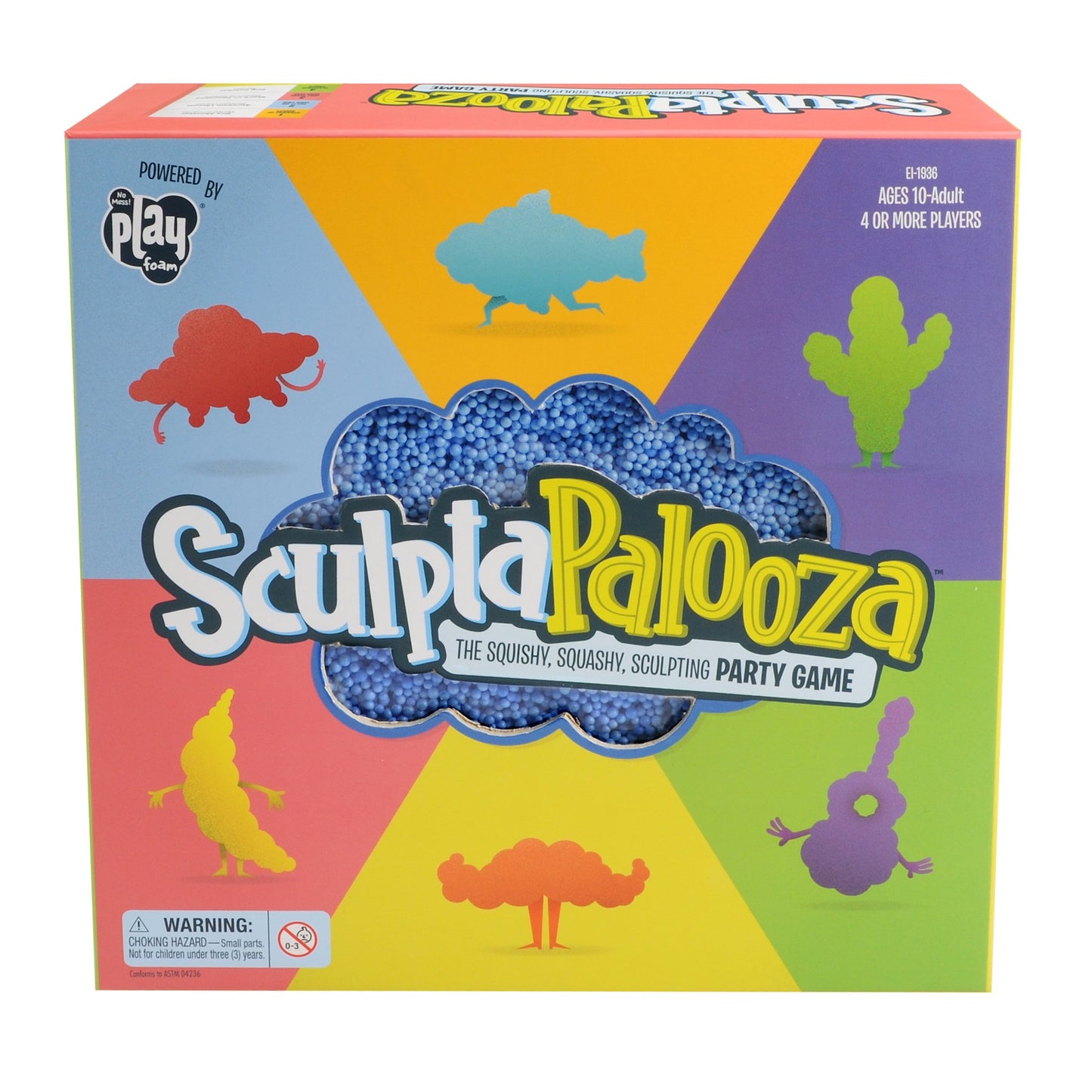 Educational Insights Sculptapalooza - Fast-Paced Squishy Sculpting Game for 4+ Players, Ages 10+, Multicolor, Model 1936