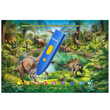 Interactive Dinosaur Toys Learning Poster, Dinosaur Talking Poster, Bilingual Dinosaur Talking Educational Children Toy With Sound Effects, Dinosaur Toys For Ages 3-12, Best Dinosaur Party Gift