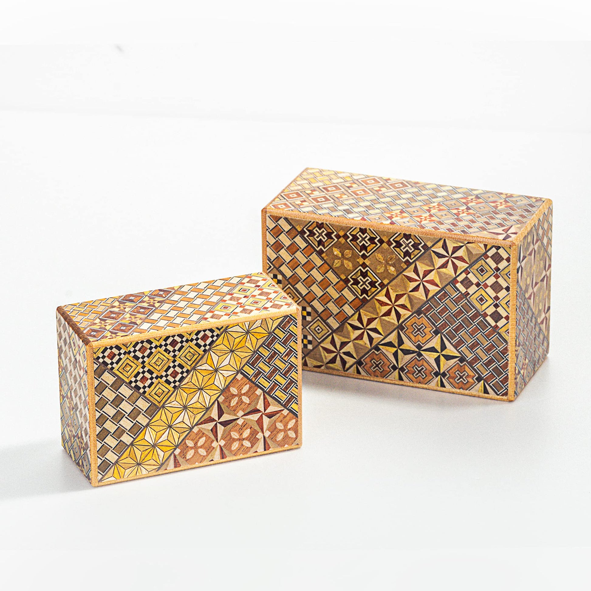 Warashibe Wooden Secret Puzzle Box, 5 Sun 27 Steps, Japan Made, With Original Gift Box