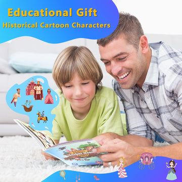 Sinceroduct Stickers For Kids - 40 Sheets Different Magic Fairy Tale Stickers, Sticker Book With 1000+ Cartoon Patterns, 20 Them