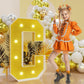 Imprsv Marquee Letters Gold 3Ft: Golden Party Decor - Light Up Letter C Large 3 Feet Tall - Party Decorations Letter For Birthda