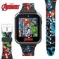 Accutime Kids Marvel Avengers Black Educational Touchscreen Smart Watch Toy For Girls, Boys, Toddlers - Selfie Cam, Learning Games, Alarm, Calculator, Pedometer And More (Model: Avg4597Az)