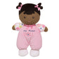 Baby Starters Plush Snuggle Buddy My First Baby Doll, Brunette Eva, Darker Complexion, 10 Inch