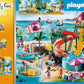 Playmobil Small Pool with Water Sprayer, Multicoloured, Plastic, One Size, Model 70610
