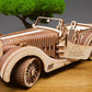 UGEARS VM-01 Roadster Vehicle - 3D Wooden car DYI - Fun Projects for mature-themeds- 3D Mechanical Working Model Idea - Plywood Material with Transmission Integrated - Great Gift for Car Lovers