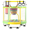 Zcmhaxj Trampoline For Kids, 55'' Toddler Trampoline Indoor & Outdoor, 440Lbs Capacity Baby Trampoline With Enclosure, Mini Tram