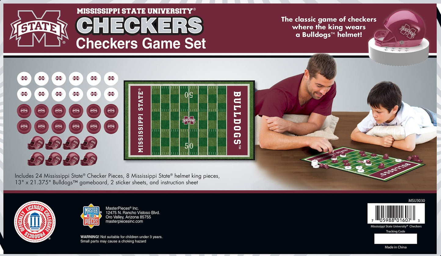 Masterpieces Family Game - Ncaa Oklahoma Sooners Checkers - Officially Licensed Board Game For Kids & Adults , 13'' X 21''