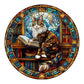 Wooden Puzzles For Adults - Challenging Maine Cat Library Adult Puzzle, Unique Animal Shaped Wooden Jigsaw Puzzles For Adults, C