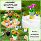 26Pcs Dollhouse Plant, Miniature Bonsai Plant Mini Potted Plant Flower for Dollhouse Decoration, Christmas Birthday Present DIY