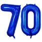 Number 70 Balloon 40 Inch, Navy Blue Big Number Balloon, Giant Foil 70 Balloons Numbers, Helium Birthday Balloons Number For Wom