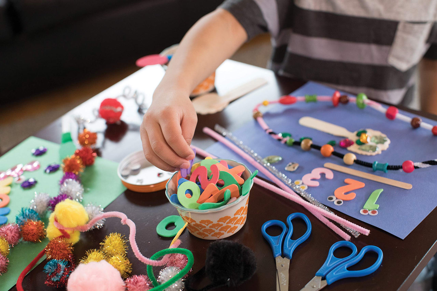 Chenille Kraft Creativity Street Jumbo Stem Multi-Purpose Wire Pipe Cleaner Classroom Pack, 1/8 X 12 in, Assorted Color, Pack of