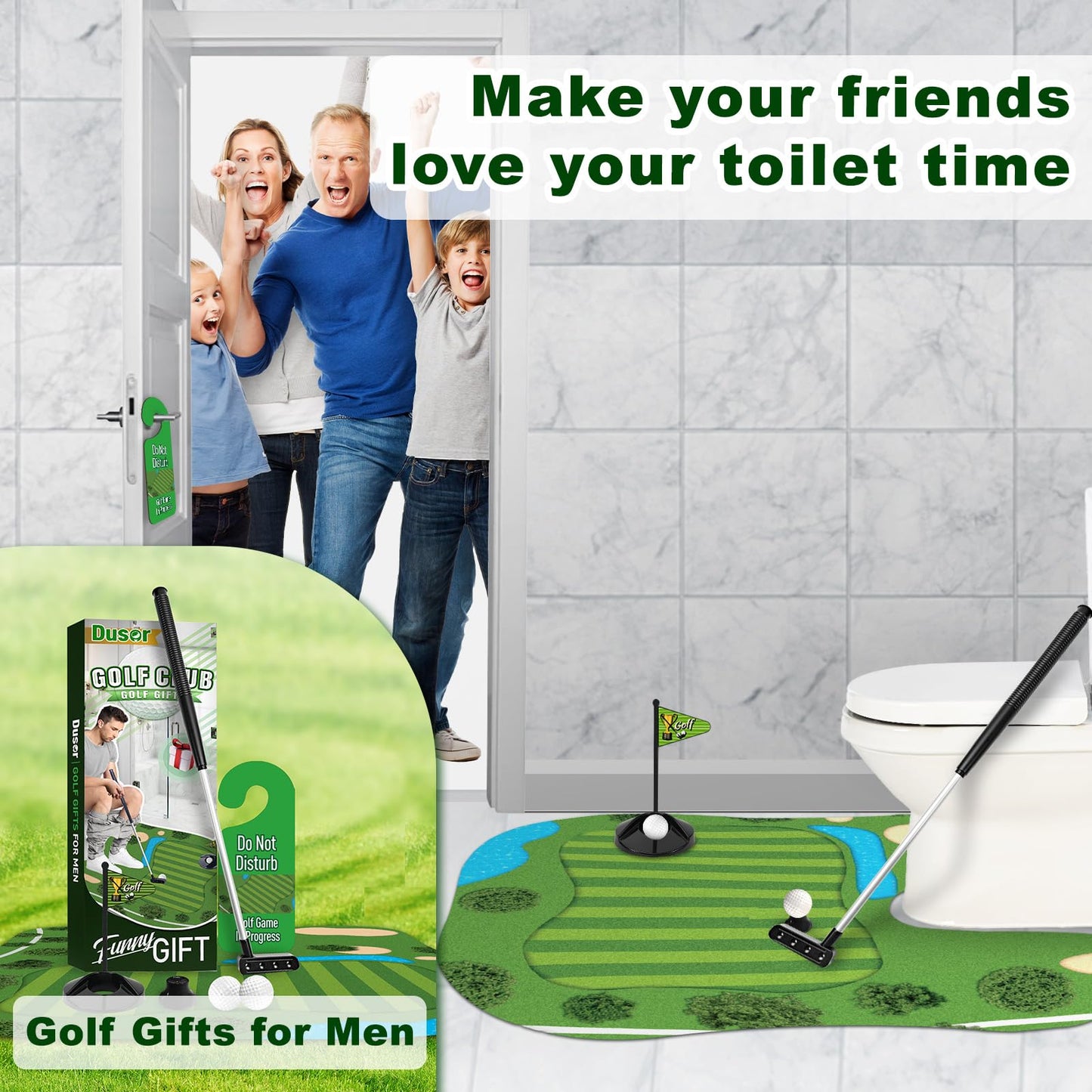 Toilet Golf Gifts for Men  White Elephant Gifts for mature-themeds  Gifts for Dad Him Husband  Gag Gifts Funny mature-themed  Funny Gifts for Men  Gamer Gifts  Gifts for Men Who Want Nothing  Dirty Santa Gifts