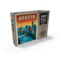 MyPuzzle 500 Piece Jigsaw Puzzle - Austin, Texas Skyline Vintage Poster - Colorful Cardboard for Adults