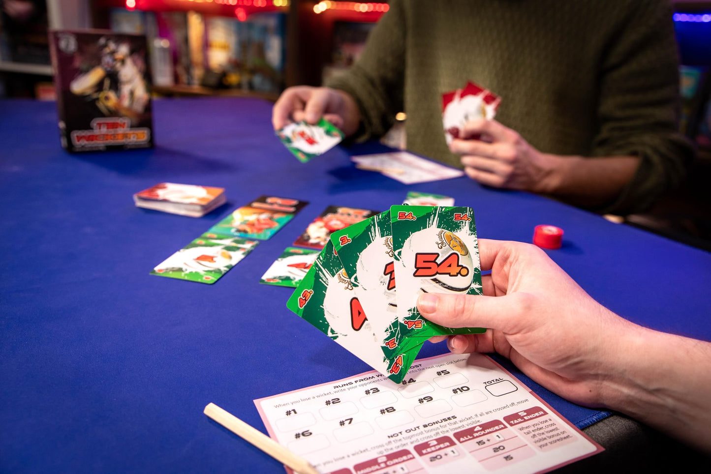 Seabrook Studios: Ten Wickets - The Cricket Themed Card Game, Auction Bidding Game, Ages 8+, 2 Players, 20 Mins