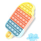 Push Bubble Fidgets Toys, Ice Cream Sensory Toy Gift for Toddler Kids Boys Girls Age 3 4 5-7 9 Classroom Prize Interactive Game 