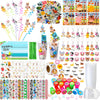 Poen 212 Pcs Farm Animal Party Favors Set Include Cup Straw Stamp Clap Bracelet Keychain Ring Puzzle Sticker Animal Miniature Ca