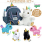 Naturally KIDS Toddler Unicorn Backpack w Plush Unicorn Toys, Gifts for 2-5 Year Old Girls, Toddler Backpack