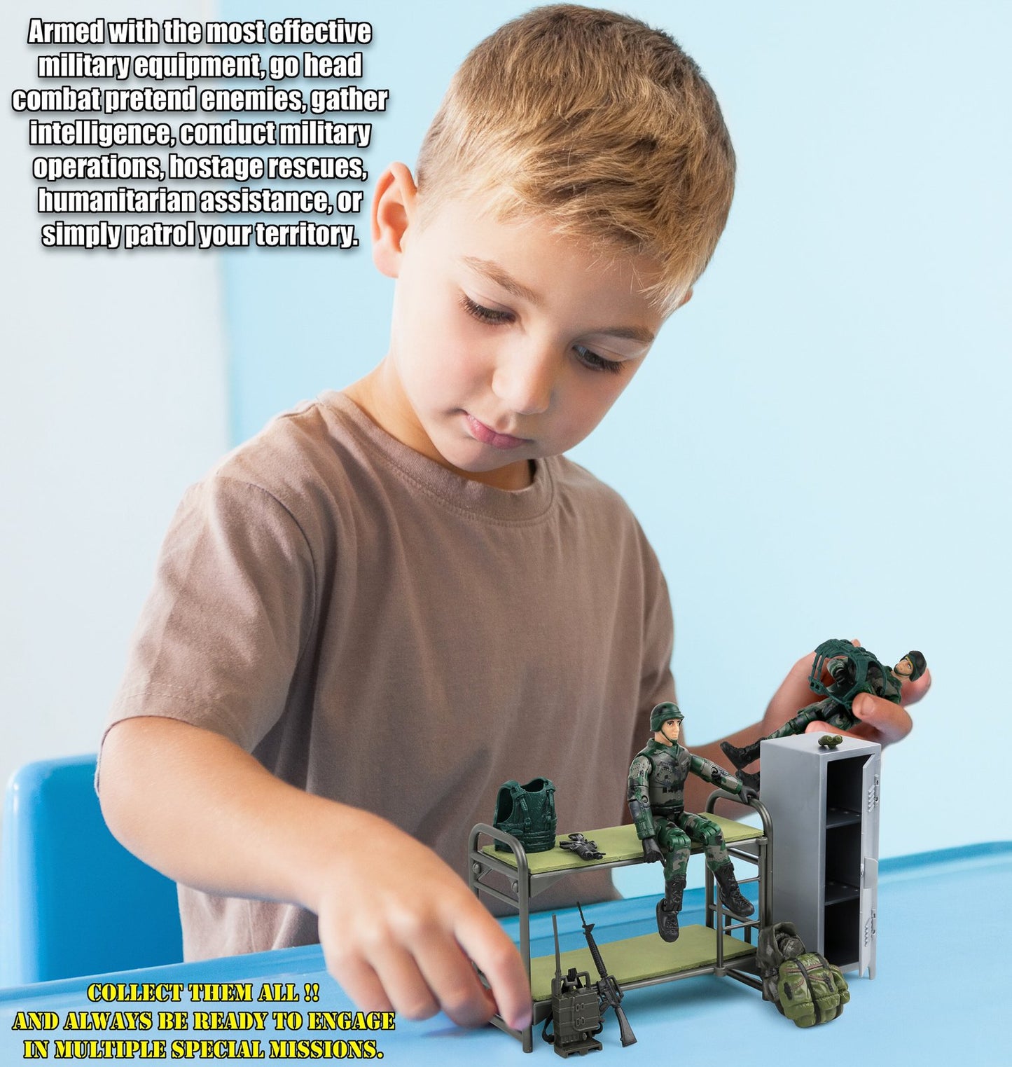 Click N Play Fitness Action Figure Doll Set for Kids with Dumbbells and Boxing Glove Accessories