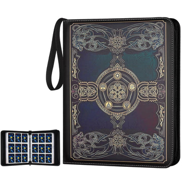 Card Binder for MTG Cards  enhanced 9 Pocket Card Binder for Trading Cards  720 Double Sided Pocket Collector Card Album for Standard Cards Card Collection Folder for YGO/PTCG/Game Cards (Black Purple)