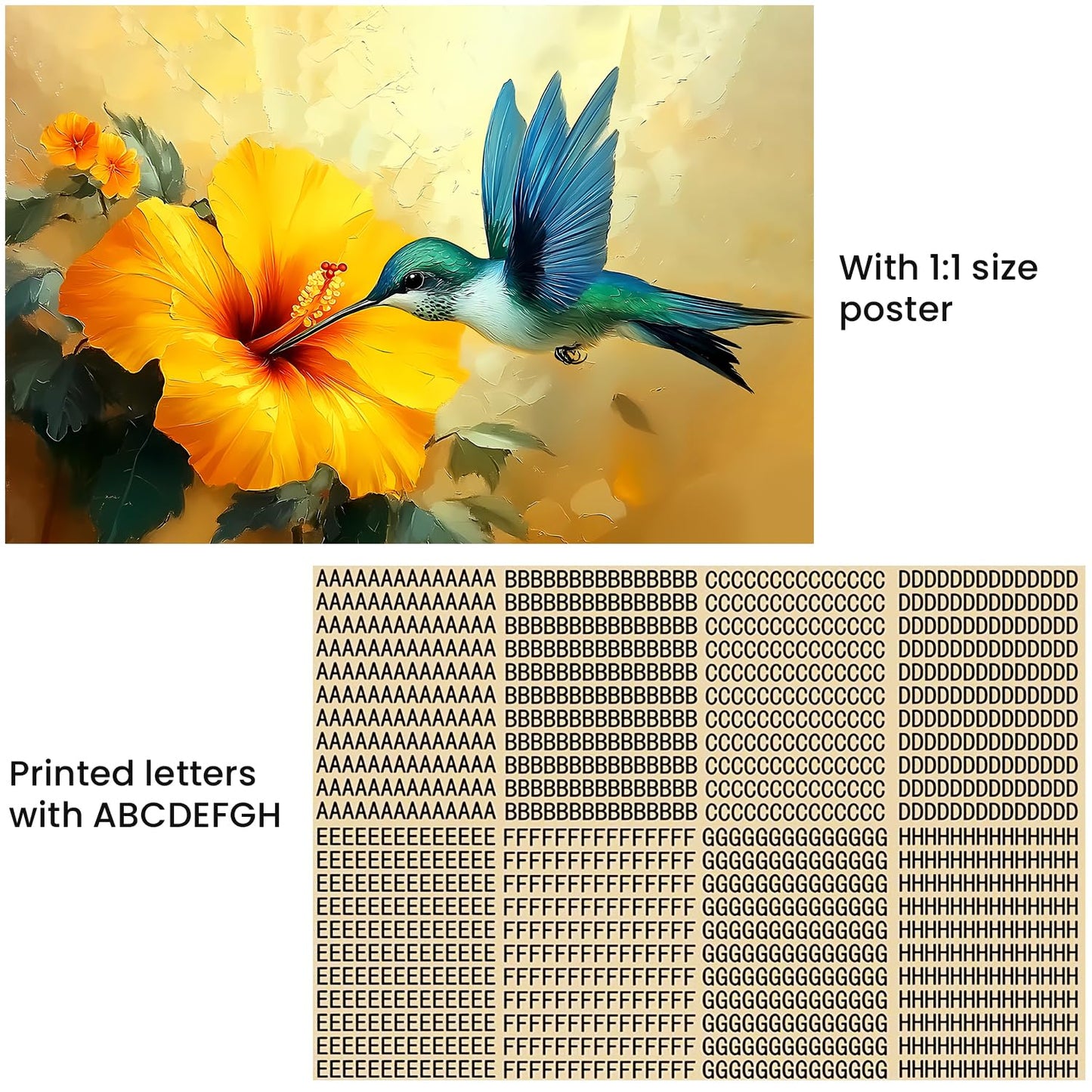 Jigsaw Puzzles 1000 Pieces for mature-themeds Jigsaw Puzzle 1000 Piece Wooden mature-themeds Children Puzzles - Hummingbird Picking Flowers Decorations DIY Leisure Game Toy Suitable Family Friends