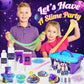 Slime Kit Toys for 6 7 8 9 10 11 12 Year Old Girls Boys Galaxy Slime Making Kit Making Butter Slime Dark Powder to Make Glitter Galactic Slimes Stress Relief Toys Fun Birthday Gifts