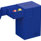Ultimate Guard Flip'N'Tray 80+, Deck Case For 80 Double-Sleeved Tcg Cards + Dice Tray, Blue, Independent Magnetic Closure & Microfiber Inner Lining