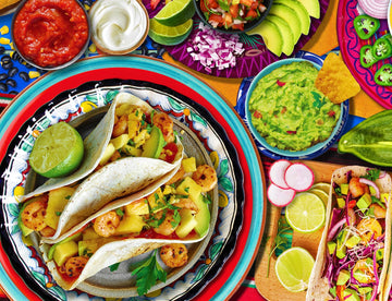 Springbok Taco Table 1000 Piece Jigsaw Puzzle For Adults - Cinco De Mayo Taco Party Theme Great For Game Nights - Finished Size Of 30' X 24'