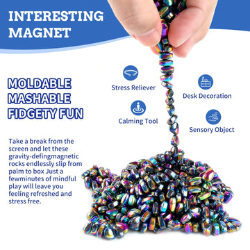 550Pcs Ferrite Putty, Fidget Toys, Fidget Toys Adults, Desk Fidgets Toys For Office Stress/Anxiety Relief,Adults Gifts