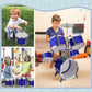Kids Drum Set 5 Piece Toddlers Jazz Drum Kit With Stool Musical Instrument Toys For 3 4 5 6 7 Year Old Boys Girls Birthday Gift
