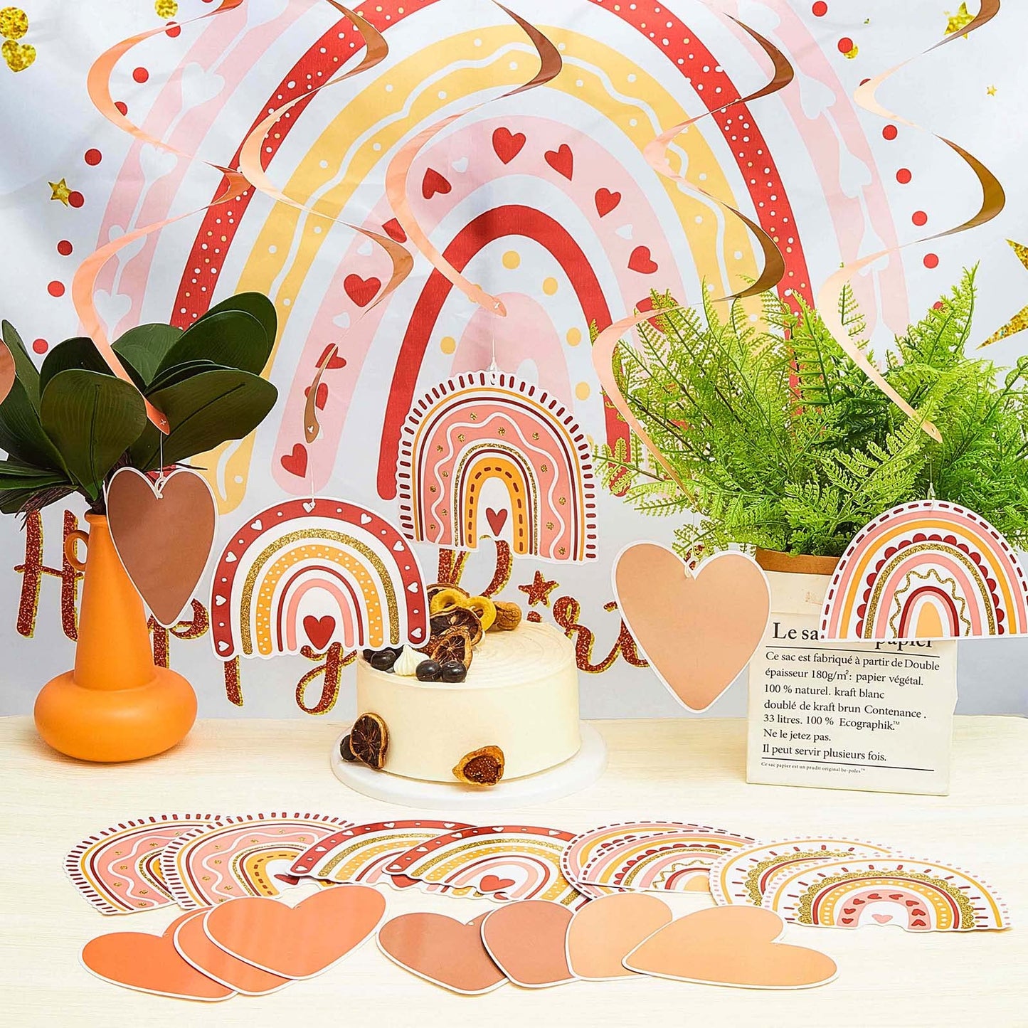 42 Pcs Rainbow Party Decorations Birthday Party Decorations Rainbow Theme Classroom Decor Wall Sunshine Streamers Rainbow Baby S