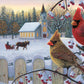 Buffalo Games - Kim Norlien - White Crimson Morning - 1000 Piece Jigsaw Puzzle For Adults Challenging Puzzle Perfect For Game Nights - Finished Size Is 26.75 X 19.75