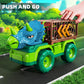 MAGICDINOSAUR Triceratops Truck Toy for Kids 3+ Years, Large Vehicle Carrier with Dinosaur Eggs, Jurassic Dinosaur Figures, Play