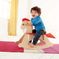 Hape Rock And Ride Kid'S Wooden Rocking Horse, Beige, L: 26.6, W: 11.1, H: 20.6 Inch