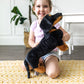 Melissa & Doug Giant Dachshund Stuffed Animal - Large, Lifelike Design, Black & Tan, Model 4854, 100% Polyester