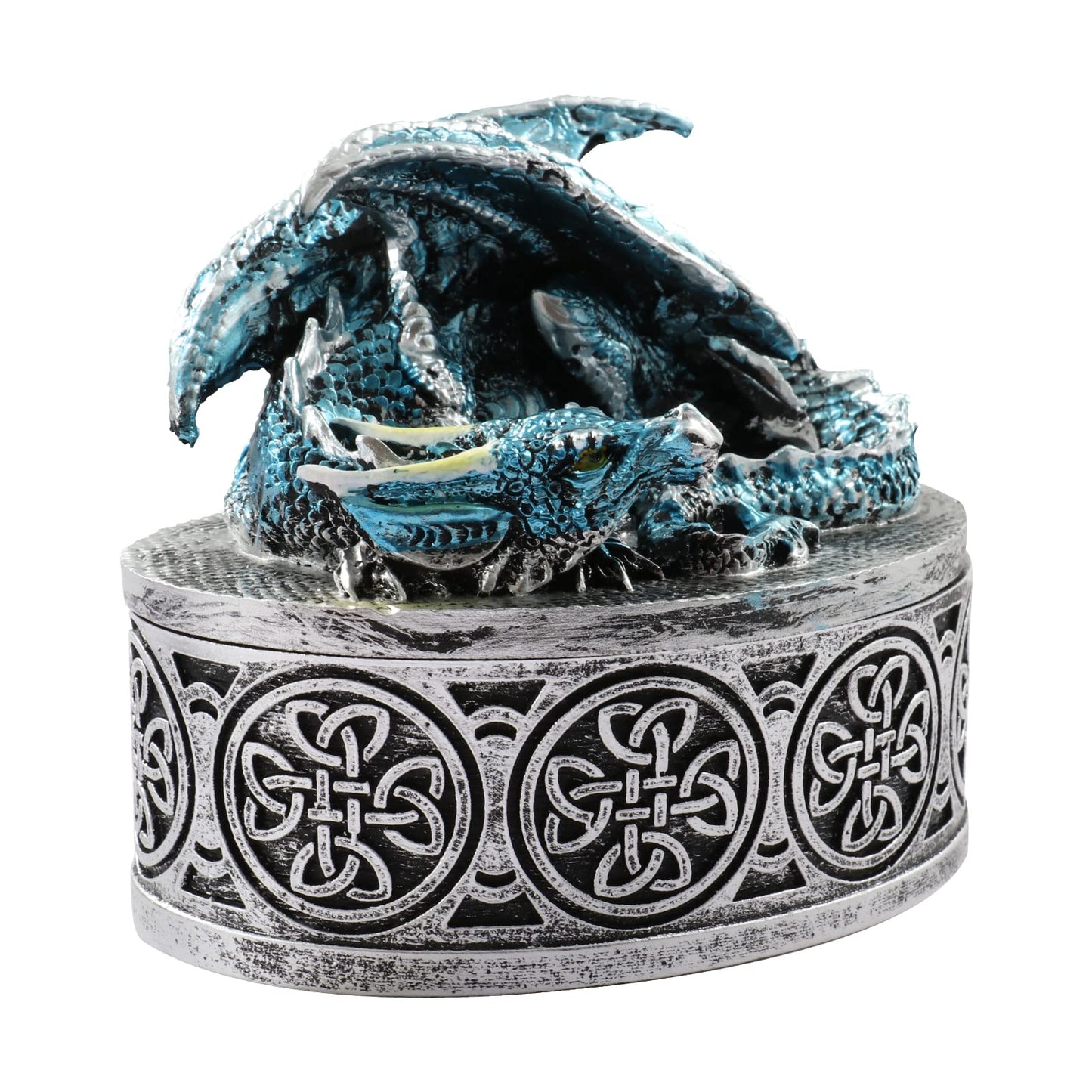 DDFE Unique New Dragon Pattern DND Dice Gift Storage Box,Great DND Gifts Giftware Box,Dungeons and Dragons RPG MTG Table Games D