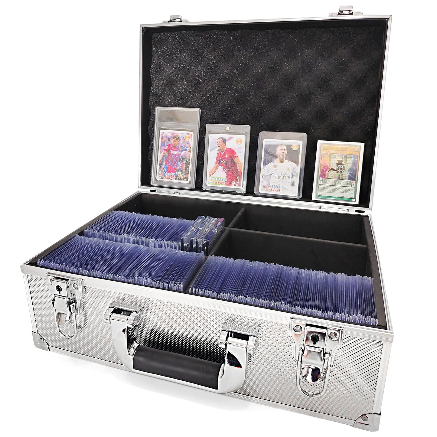 superaimi Toploaders Storage Box, Hard Toploaders Storage Case for 3'' x 4'' 35pt Rigid Card Holders, Card Deck Box Fits Cards,