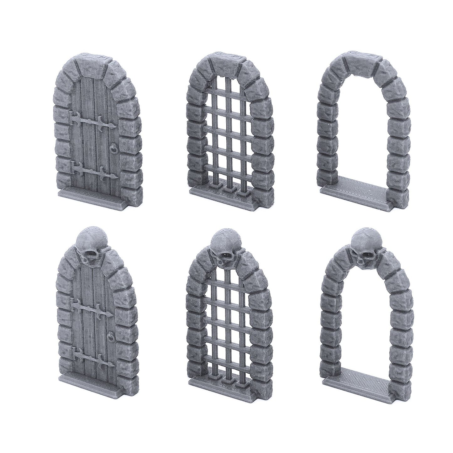 Endertoys Retro Dungeon Doors, 3D Printed Tabletop Rpg Scenery & Wargame Terrain For 28Mm Miniatures