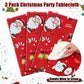 Newwiee 3 Pack Christmas Tablecloths 108 x 54 Inch Disposable Plastic Rectangle Table Cover Holiday Waterproof Tablecloth for Ch
