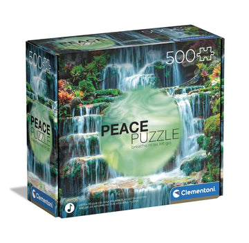 Clementoni 35117 Peace Flow 500 Pieces, Made In Italy, Jigsaw Puzzle For Adults, Multicolor, Medium