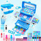Kids Makeup Kit for Girl - 57PCS Frozen Toys for Girls,Real Washable Makeup Little Girls Gift,Toddler Play Make Up Kids Toys Mak