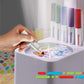 Discovery Kids Art Projector with 6 Dry Erase Markers, Reusable Drawing Discs, White/Blue, Magnify & Project Art on Walls & Ceilings