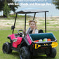 Elemara Ride On Cars 2 Seater W/Sun Shade, Dump Bed And Shovel, Ride On Toy For Big Kids, 12V 10Ah 4Wd Powered Electric Car, Sid