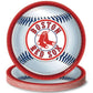 Boston Red Sox™ Round Disposable Party Plates - 9' (Packs Of 18) - Perfect For Game Day Celebrations & Tailgating