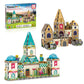 Picassotiles 70Pc Middle Age Medieval And Castle Theme Tile 2In1 8 Character Action Figures Magnet Tiles Building Block Pretend 