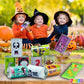 Joyin 13 Pcs Halloween Carnival Bean Bag Toss Game Set With 10 Tin Cans And 3 Bean Bag For Holiday, Birthday Party