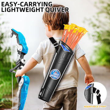 Niplooow 2 Pack Kids Bow And Arrow Set, Led Light Up Archery Toy Set With 30 Suction Cup Arrows, Standing Target, Quiver & 6 Sco