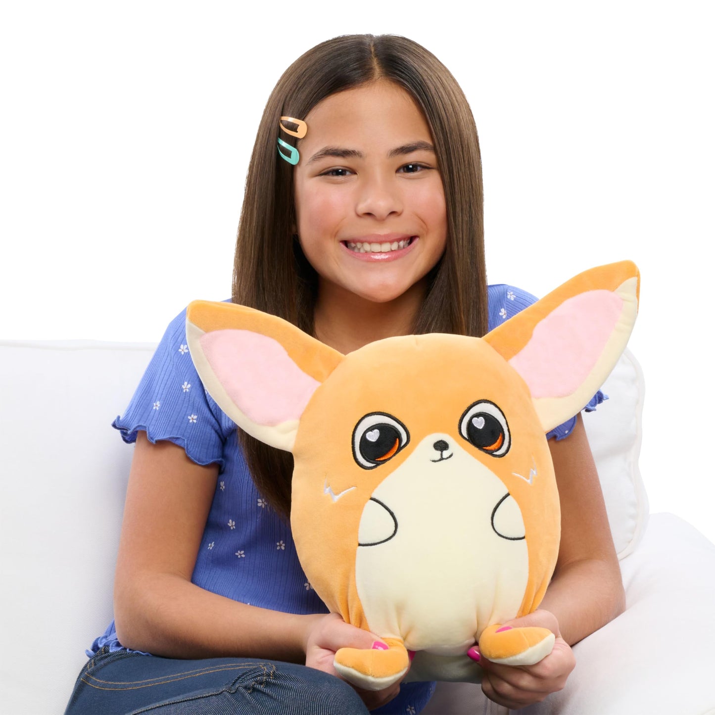 Just Play Flipeez Large Plush Jinx Fox Toy, Multicolor, Soft Polyester, Ages 3+