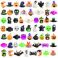 60 Pcs Halloween Mochi Squishy Toys,Mini Cute Squeeze Toy Stress Reliever Anxiety Packs For Kid (Halloween) (Halloween)