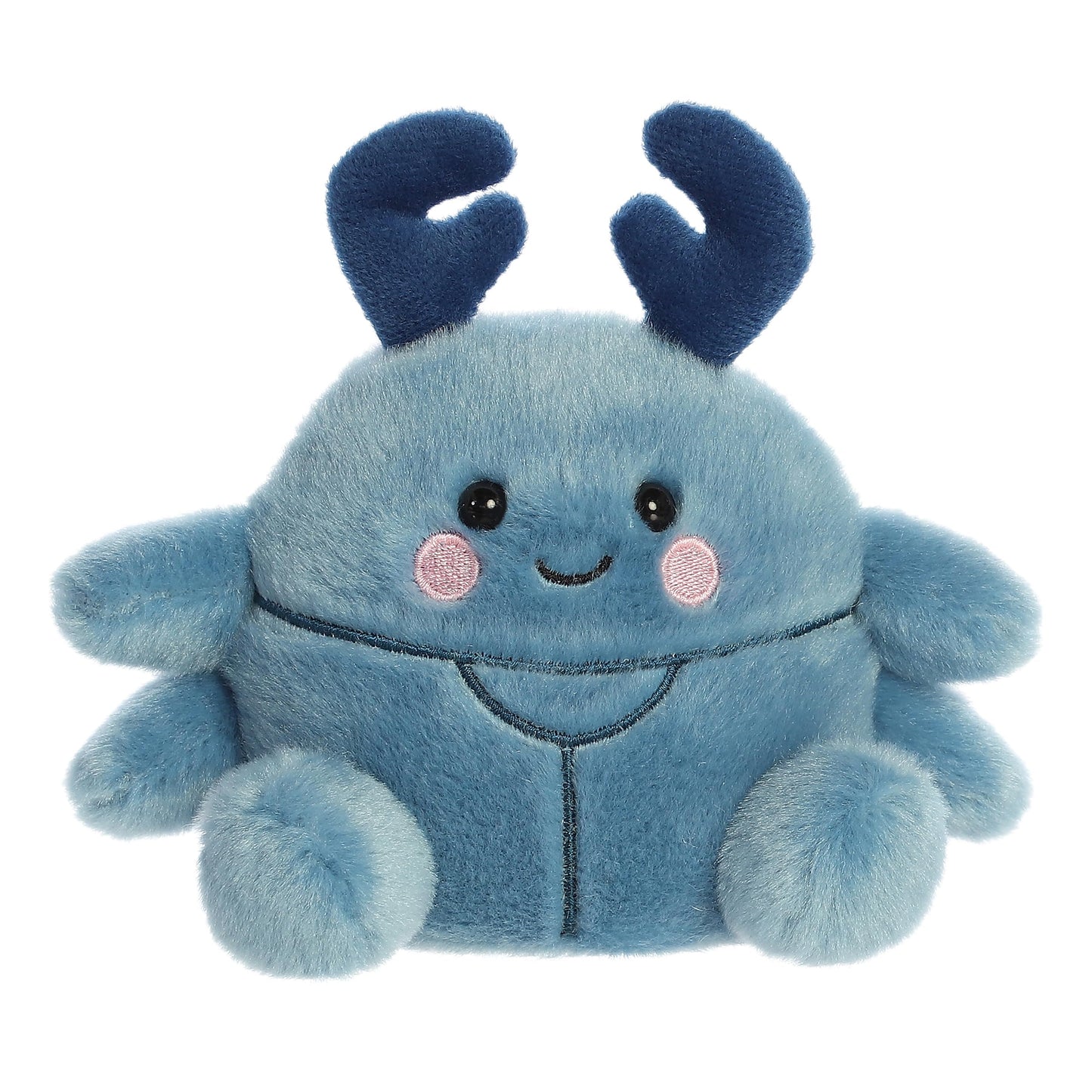 Aurora Adorable Palm Pals Agatha Beetle Stuffed Animal - Fun Collectible Plush for Kids and mature-themed Collectors - Perfect for Decorating Rooms and Birthday Gifts - Blue 5 Inches